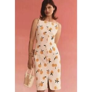 Maeve BY Anthropologie - Dylan Mierzwinsky Orange Print Dress